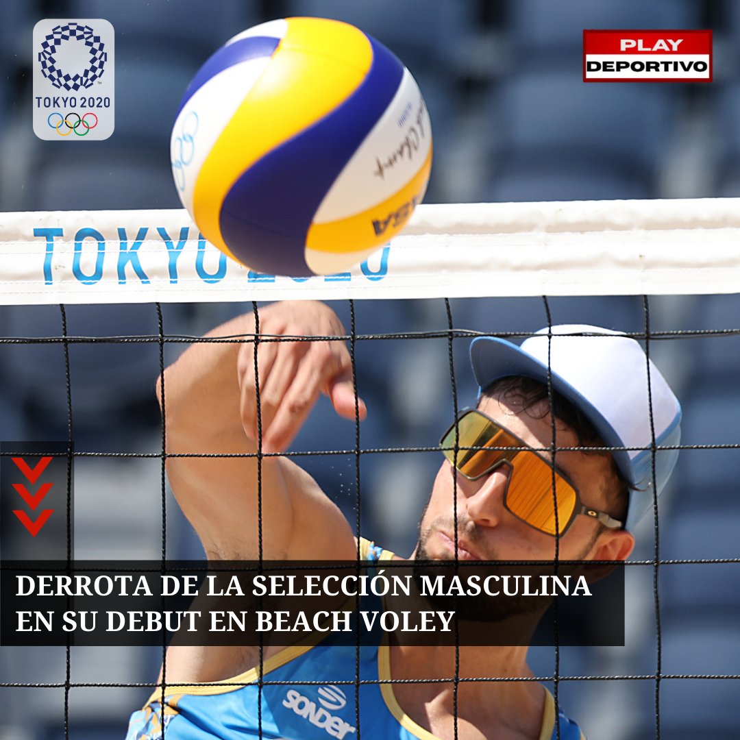 playdeportivofm's tweet photo. ❌ #BeachVoley | Derrota en el debut de la selección argentina masculina en #Tokio2020.
🏐 Los argentinos #Azaad y #Capogrosso perdieron 2-0 (21-16, 21-17) frente a la dupla brasileña compuesta por #Cerutti y #Filho 🇧🇷. https://t.co/TZgDkpTQrC