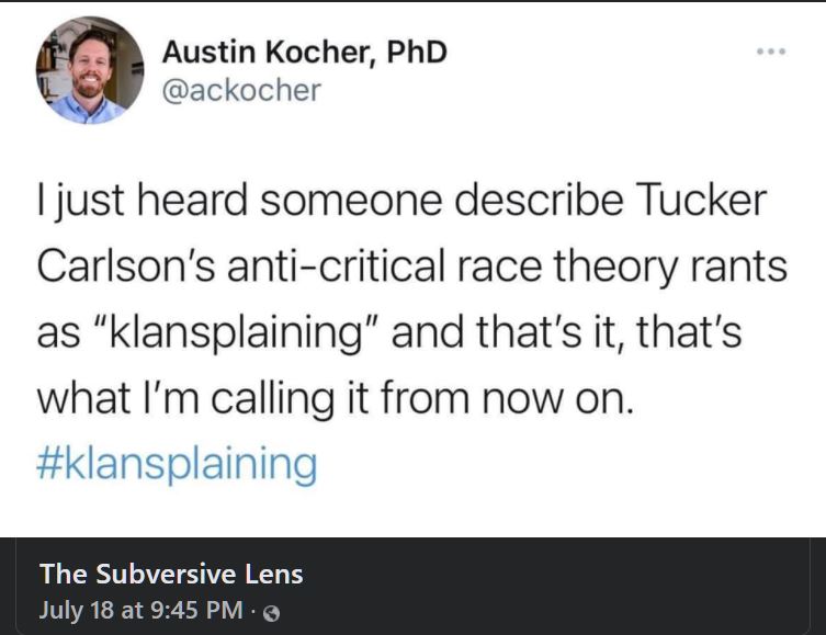 askboomer1949's tweet photo. #klansplaining
Rt https://t.co/9wjLaTt5lD