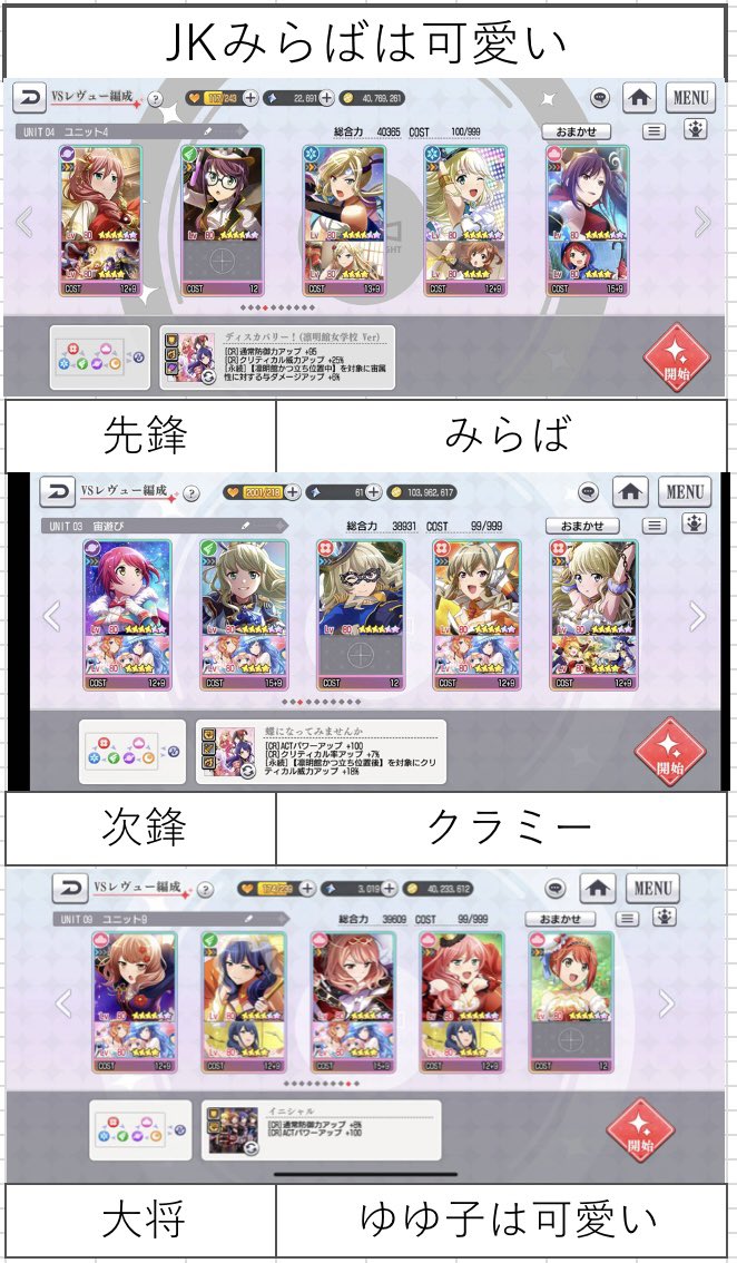 Tsuna على تويتر チーム名 Jkみらばは可愛い 先鋒 みらば 次鋒 クラミー Arata 142 大将 ゆゆ子は可愛い