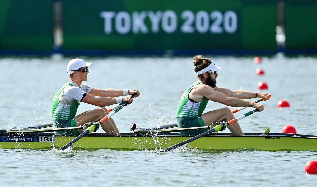 1st place for Paul &amp; Fintan in the heat💪🏼💪🏼straight through to the A/B Semis 🔥 #skibb2tokyo #Tokyo2020 #Olympics #furtherwithspearline
