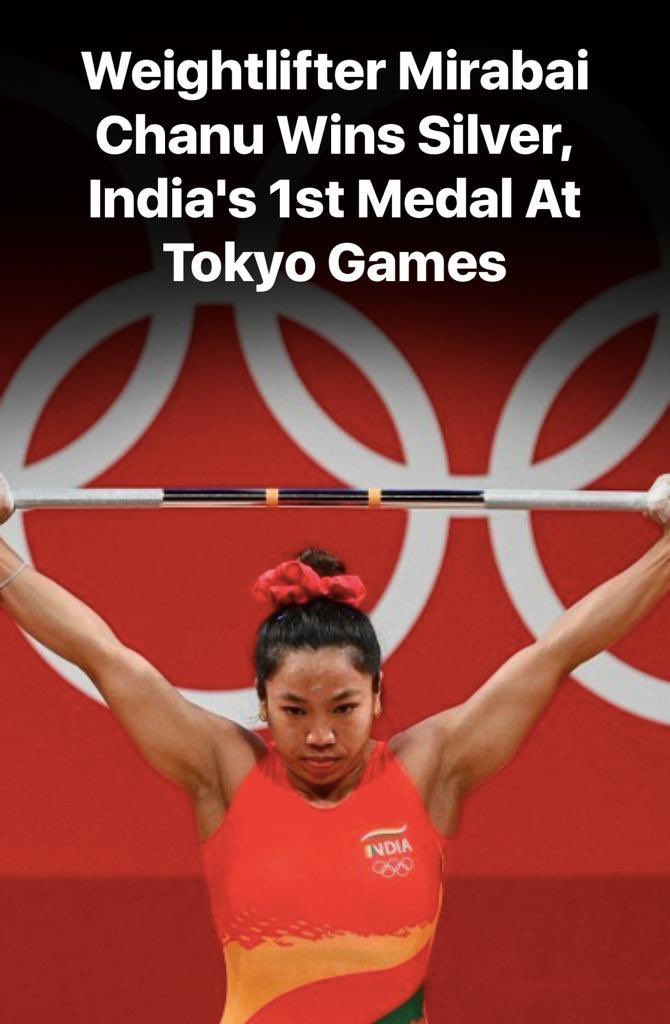 akmashraf_'s tweet photo. Congratulations pour in as @mirabai_chanu bags India's first medal at the #TokyoOlympics with a silver in the women's 49kg category.

#OlympicGames #Tokyo2020 

Wishing you all the very best for your future endeavors 👏👏 https://t.co/KYiWXeAdi5