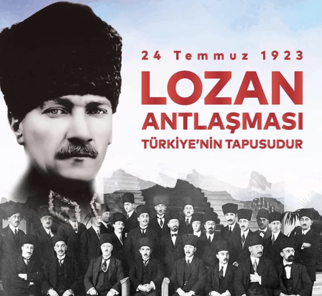 Bugün, tüm dünyaya bağımsızlığımızı ilan ettiğimiz, ulusal egemenliğimizin tescili olan #LozanBarışAntlaşması’nın 98. yıl dönümü. Başta Lozan kahramanı İsmet İnönü ve Gazi Mustafa Kemal Atatürk olmak üzere tüm silah arkadaşlarını saygı ve minnetle anıyorum.