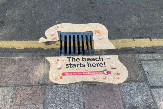 jerseygeopark's tweet photo. @StHelierJsy ‘s new campaign to stop beach littering at the source 💙
#BinYourButts #JerseyCI https://t.co/CkA0oAOSby