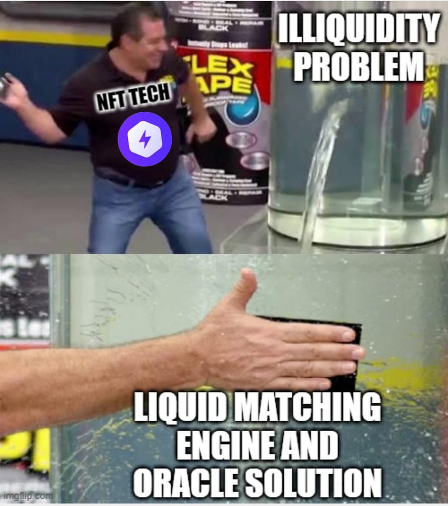 zara_shawn's tweet image. Save some $NFTT. 

Trading assets has never been easier without #NFTTech's Smart #LiquidityEngine. Holders can also mint NFTs for free and can borrow funds with NFT as collateral. 📢

Follow @TechNFTT for updates. 😉