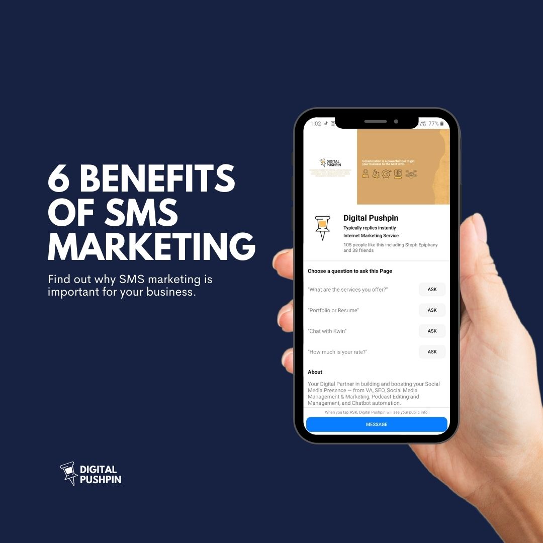 DigitalPushpin's tweet image. SMS is becoming an increasingly essential part of effective multi-channel marketing. However, with few digital marketing agencies featuring SMS as a core offering, their clients are potentially missing out on communications with customers and increased ROI.