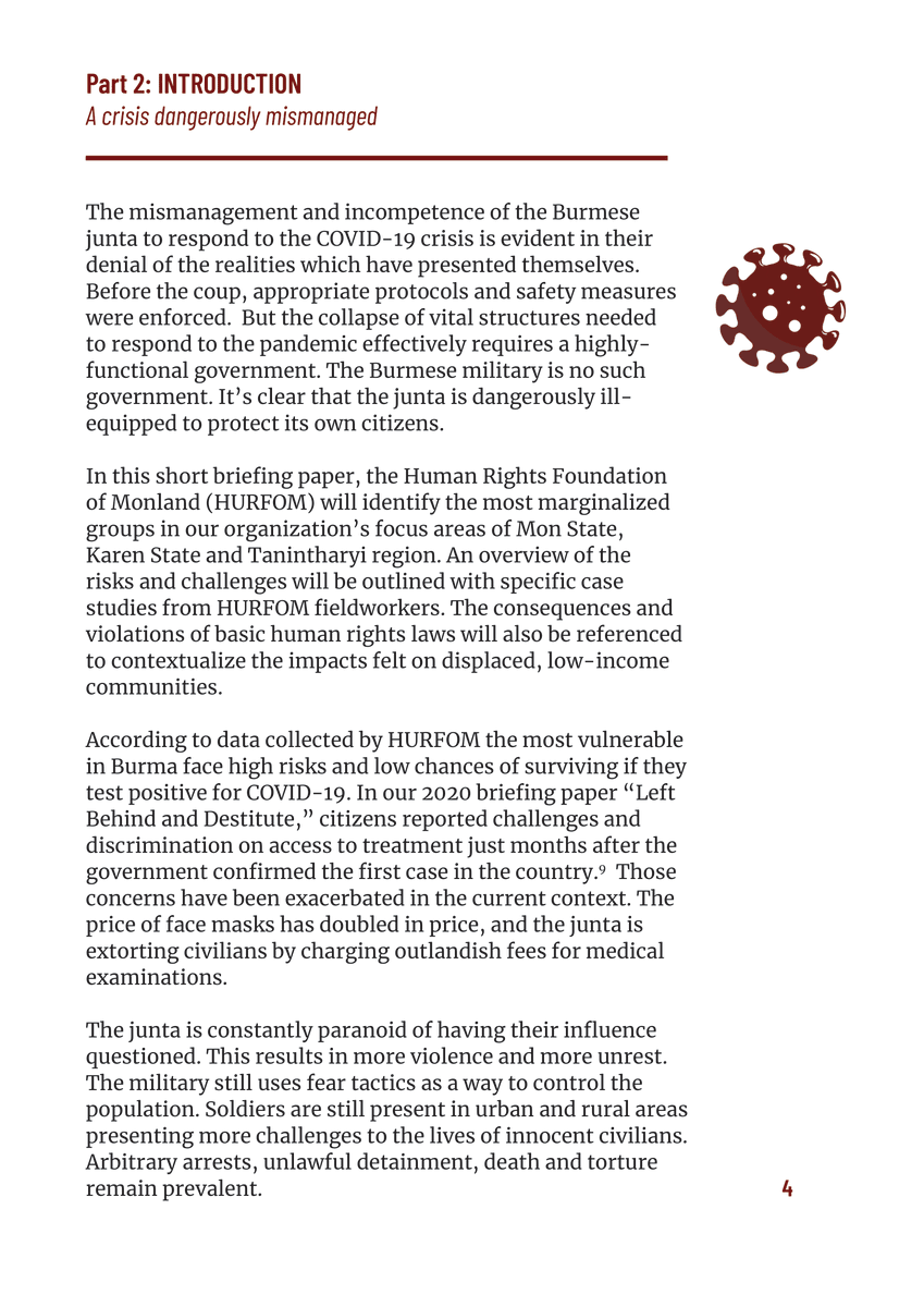 PVamplify's tweet photo. .@HURFOM's new briefing paper highlights how the #Myanmar military deliberately exclude the most vulnerable from access to healthcare, in order to preserve their own interests in Mon State, Karen State &amp; Tanintharyi region. Full report https://t.co/4PBMDGkOIs https://t.co/ylaMVrmEyp