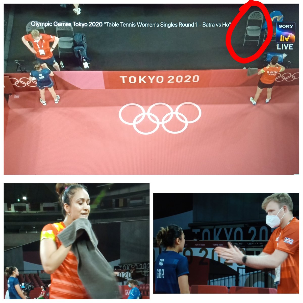 ShrujanSinha's tweet photo. Well another reason why we have low count of medals in Olympics.
GBR player 'Ho' was seen taking tips from her coach after every set. However, Batra was seen all by her own, encouraging herself. 
Nonetheless, she won 4 straight sets, eventually qualifying for Round 2.
#Tokyo2020 https://t.co/sQgQ3k4NPu