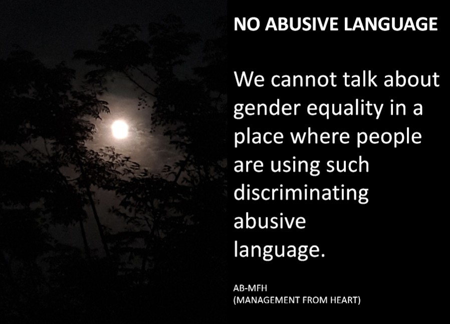 consultanil1856's tweet image. Can we build a world where nobody uses abusive language?...
#noabusivelanguage