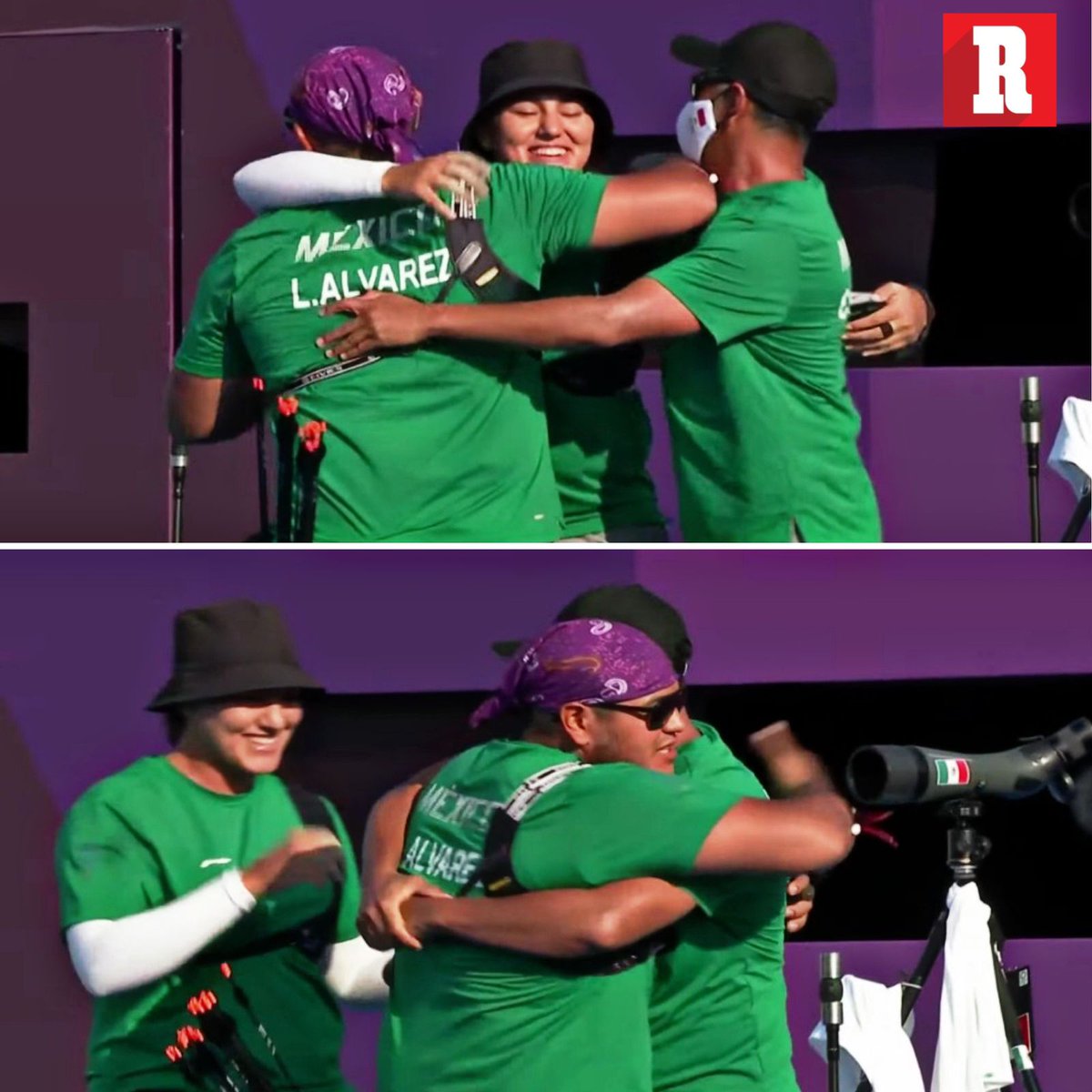 record_mexico's tweet image. ¡FESTÉJENLO!
¡GRÍTENLO!
¡CÁNTENLO!
¡MEDALLA PARA MÉXICO!

Alejandra Valencia y el Abuelo Álvarez hacen historia. Bronce para México.

¡Ah qué cosa tan hermosa!🇲🇽🥉

#Archery 

Más: bit.ly/3zu7EYz