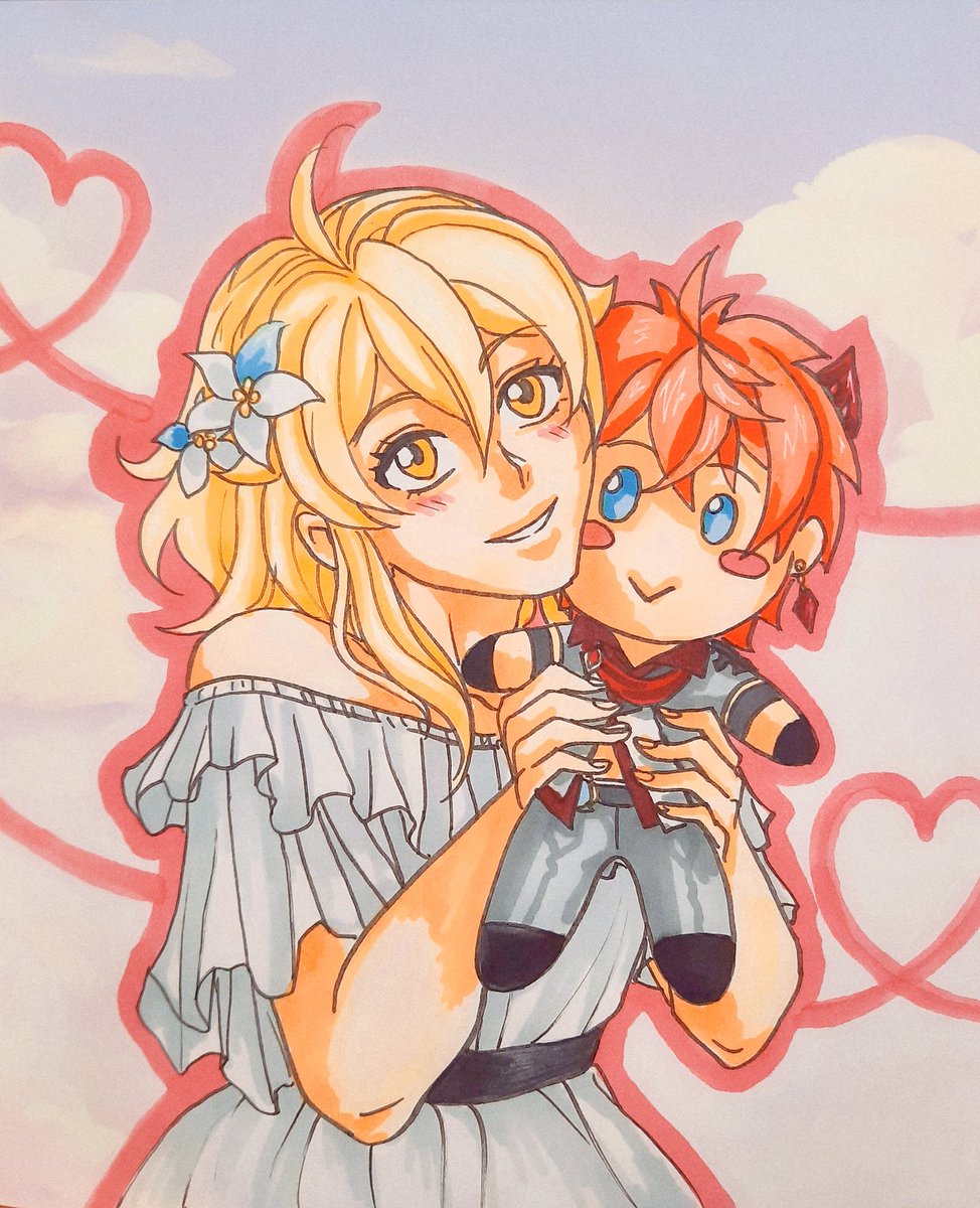 Erodaicon_art's tweet photo. Plushes 🧸

#Genshin_Impact #GenshinImpact #genshinimpactfanart #Lumine #Childe #Tartaglia
 #chilumi #原神 #ChilumiWeek2021 @ChilumiWeek https://t.co/q0XoNFd4iv