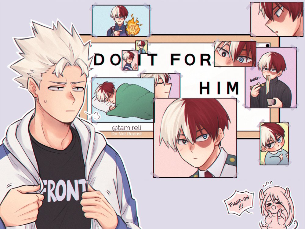 tamireli's tweet photo. [MHA] Natsuo mentally preparing to go to Fuyu's family dinner ✊ https://t.co/qvCF1p5XGi