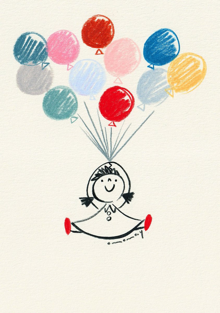 「風船🎈 」|大桃洋祐のイラスト