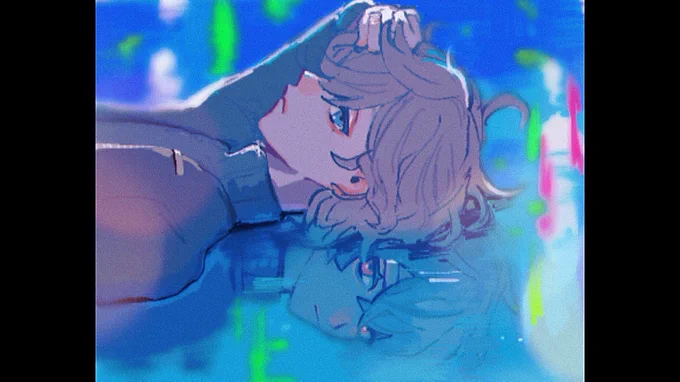 NEON - BIN  「僕たちの時間はどこまで続くのだろう」

#くろのあとりえ #かな絵  #KuzuArt 