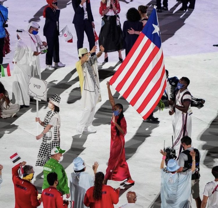 thatgyrljay's tweet photo. Congratulations to our Olympians Ebony Morrison , Emmanuel Matadi & Joe Fahn #LIB4Life @TELFARGLOBAL π±π·β¨ππΎ#Tokyo2021 https://t.co/TaED0fSkWJ