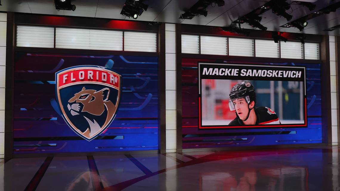 Panthers prioritize offensive skill in Round 1 of NHL Draft with Mackie Samoskevich pick https://t.co/sKswh4izR1 https://t.co/o1VGh5QEiS