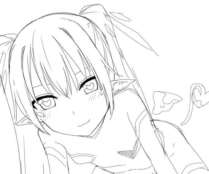 カルミアちゃんじゃないうちのこラフ 