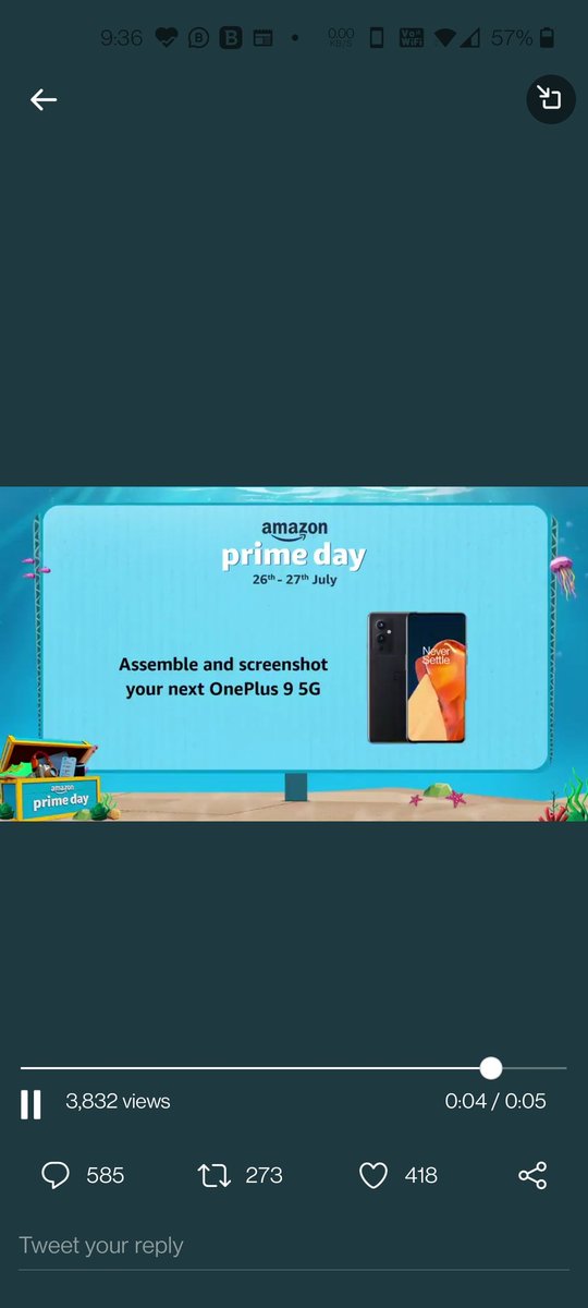 somanshdks's tweet photo. #SmartphonesOnAmazonPrimeDay #AmazonPrimeDayOnePlus95G
@ErRitikaSinghal @esha24mittal @amazonIN @AmazonNews_IN @PrimeVideoIN @ANI @singer_shaan
 Assembled the Phone. Now waiting for the phone. 😜😜😜 https://t.co/YEtatZ3iPv