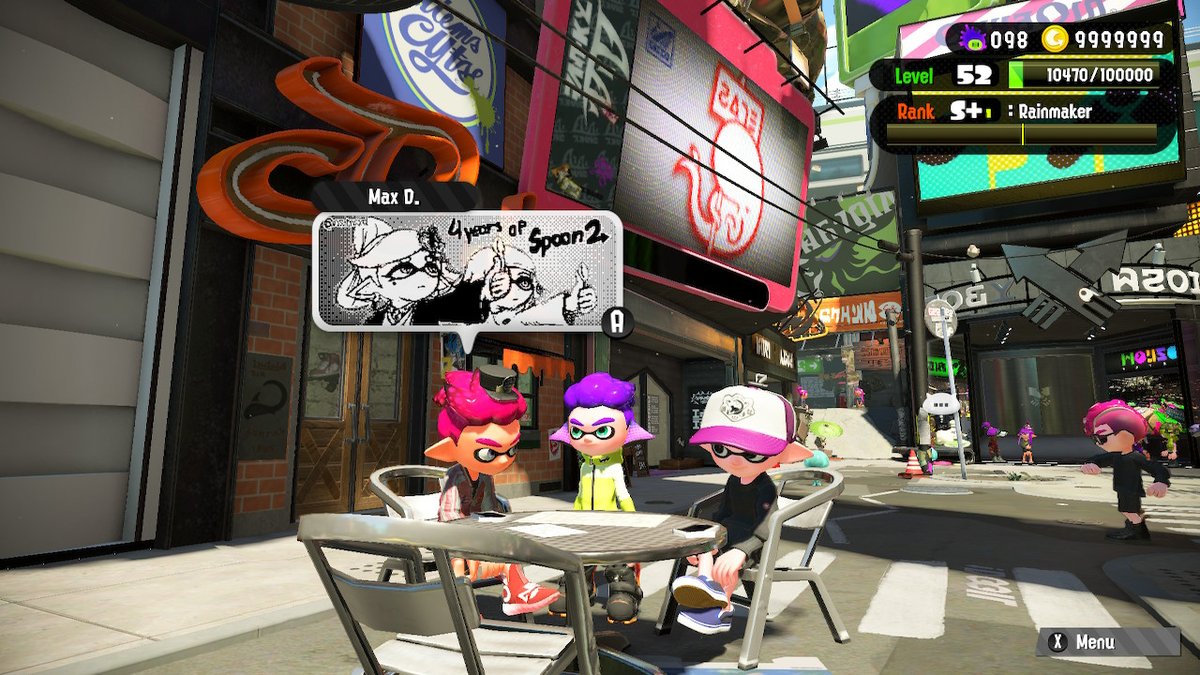 BigCN401's tweet photo. .@GS_standard and @ns_maxd having a #TableConversation. Love seeing their artwork.
#Splatoon2 #NintendoSwitch https://t.co/upBmTBbHbJ