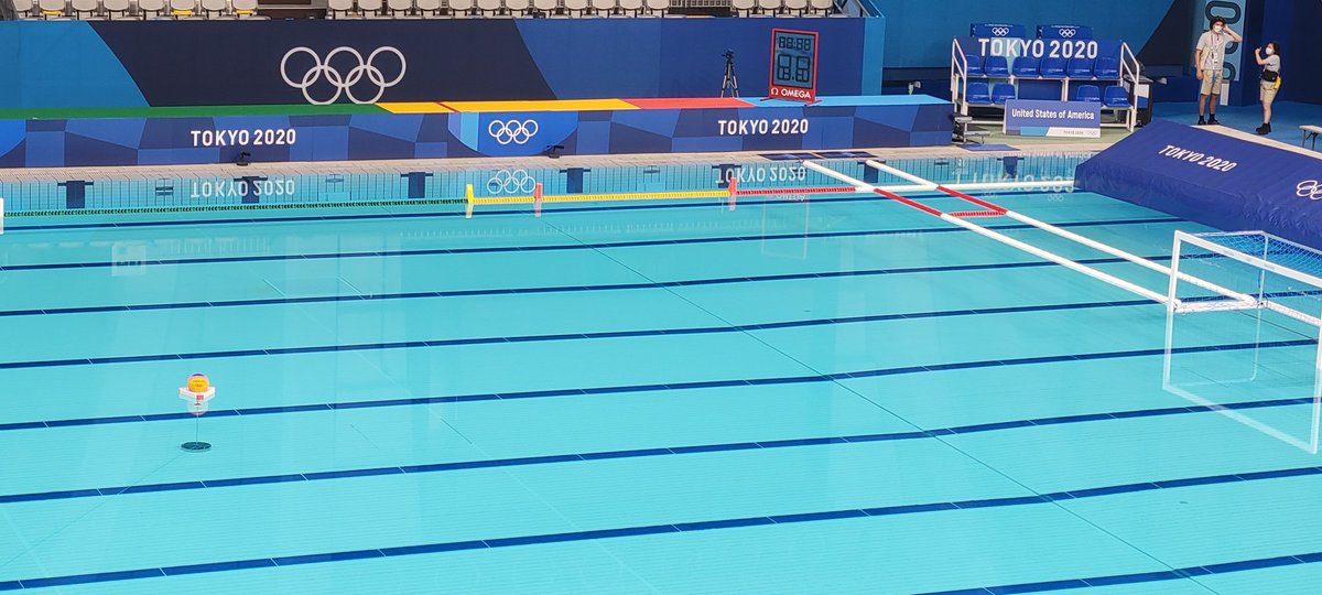 USAWP's tweet image. RT if you'd love to sprint for the ball in this pool. #OlympicGames #waterpolo