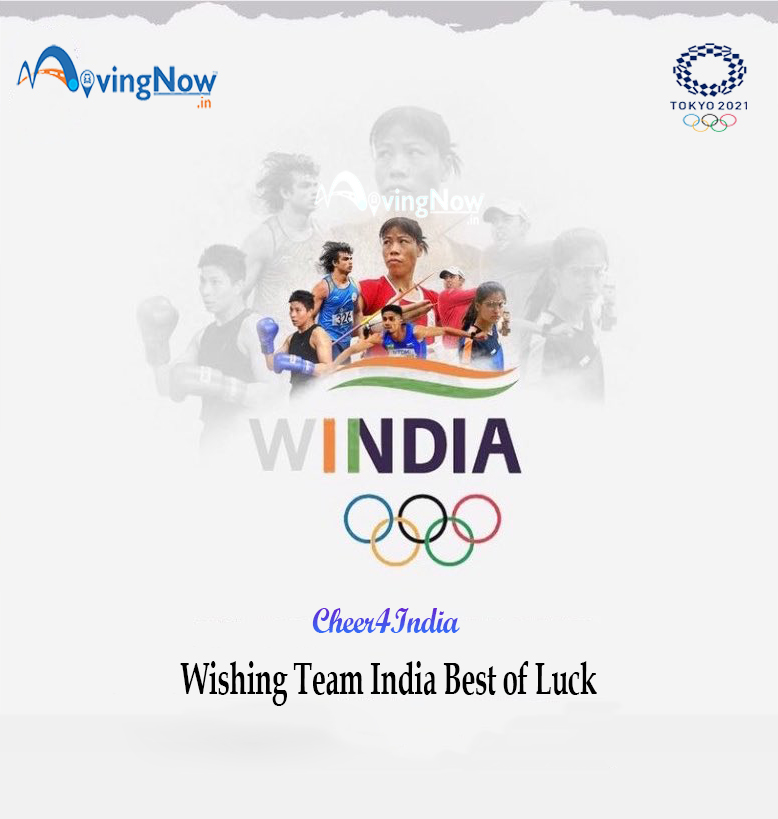 Movingnow_in's tweet photo. Team #MovingNow joins the Nation in wishing our athletes the best of luck in the Tokyo Olympics.

#Olympics2021 #TokyoOlympics #OlympicGames #cheers4india https://t.co/U40KoFFJV7