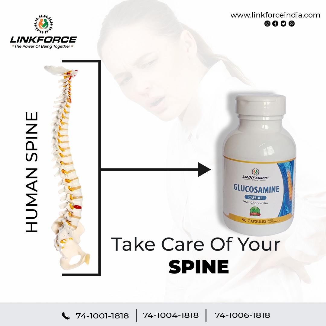 LinkForce_'s tweet image. ➡️ 𝗟𝗶𝗻𝗸𝗙𝗼𝗿𝗰𝗲 𝐁𝐫𝐢𝐧𝐠𝐬 𝐓𝐨 𝐘𝐨𝐮 #Glucosamine Capsule
💫Human Spine +Take care of your Spine =Glucosamine Capsule  
 Use Immunity Booster Of Link Force! Contact Us 
 +91 74-1001-1818
 +91 74-1004-1818
📞+91 74-1006-1818 

#LinkforceIndia #HealthCare