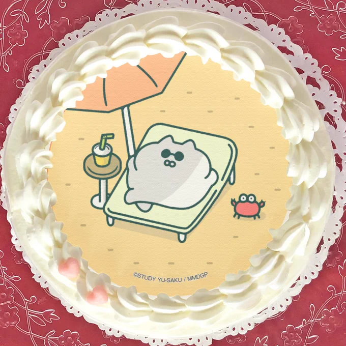 【🎊お知らせの続き🎂】
なんとこちらのイラスト「砂浜でくつろぐゴロニャン」をイラストケーキとして、
7月26日にプリロール様公式にて販売します!!!

このイラストはここでしか手に入らない描き起こしなので、是非GETしてみてください!

まだまだケーキのお知らせがありますので、また明日! 