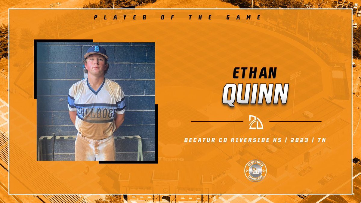 2D Sports Tennessee (@2dsportstn) on Twitter photo ⭐️ #TopPerformer ⭐️
Ethan Quinn: 3-4, 1 (2B), RBI, SB
Summer Team: <a href="/BulldogsTn/">West TN Bulldogs</a>
#2DMemphis ⭐️ #TopPerformer ⭐️
Ethan Quinn: 3-4, 1 (2B), RBI, SB
Summer Team: <a href="/BulldogsTn/">West TN Bulldogs</a>
#2DMemphis