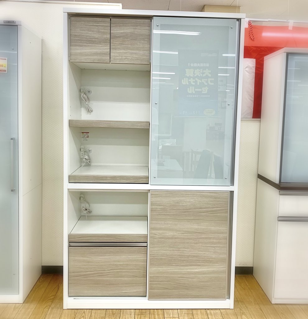 松田家具　食器棚　TJ425 戸田店】 新たに松田家具の引戸タイプのダイニング収納『セリエ』が