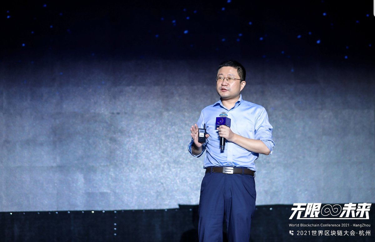 btcinchina's tweet photo. Alibaba's Ant Group Jin Ge: #Blockchain and other technology integration to solve business problems is an inevitable development trend #WorldBlockchainConference https://t.co/Y5R19wYG8u
