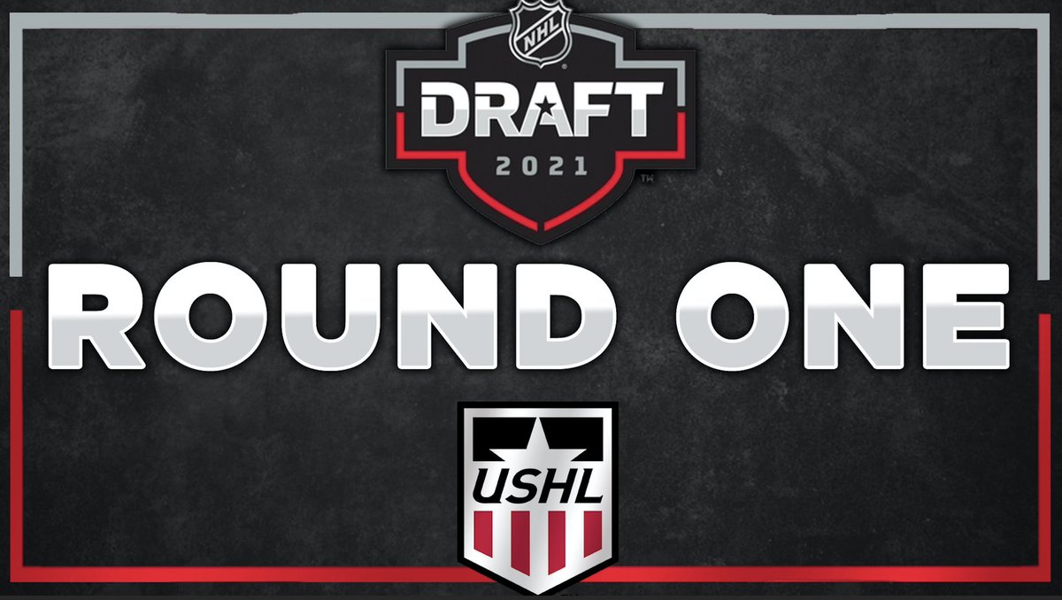USHL's tweet photo. Nine First Round selections ties the second-most USHL picks in an opening round of the NHL Draft! 

Check out all you need to know about all nine of the picks below.

📖 https://t.co/Cs6NV4tXcV

#WhosNext https://t.co/kKoCAxEYEw