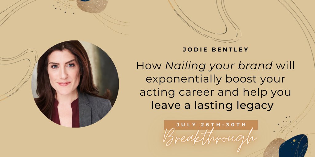 Want to make a casting director stop in their tracks? Or a top agent chase you down for rep? 🙋🏾‍♀️ Join me for #TheBreakthroughActor! A FREE summit with 10+ of the badass creatives in the #Acting Industry. thebreakthroughactor.com/ref/7/