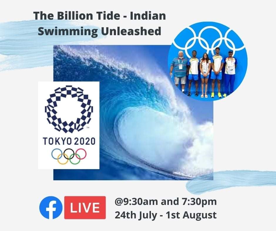 Indian Swimming has reached new heights at <a href="/Tokyo2020/">#Tokyo2020</a>. Catch all the action around swimming on this page with some of the best names in Indian swimming. Tune in everyday at 9:30am and 7:30pm starting 24th July. 1st Facebook Live will be on 24th July at 7:30pm.