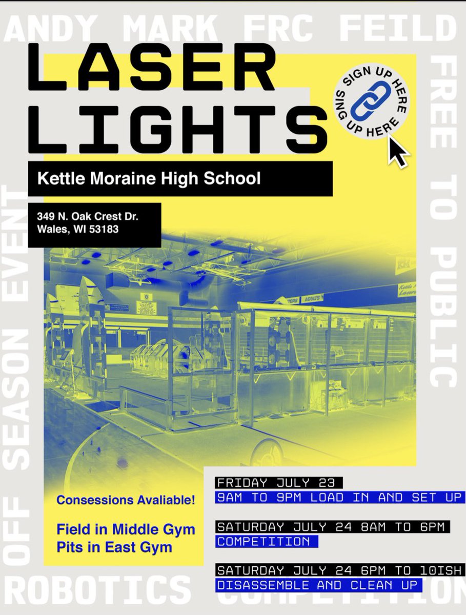 Laser lights off season event happening TODAY!!! Open to spectators!