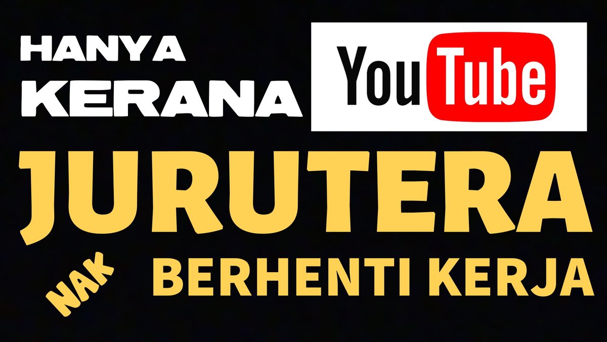 9W2FLY's tweet photo. TAK SUSAH TAPI TAK JUGAK SENANG https://t.co/ZQ24Pm8oD2 via @YouTube https://t.co/yiBvR1iRv0
