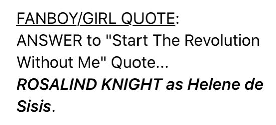 ReelSmartMovies's tweet photo. ANSWER: @ReelSmartMovies #MovieQuoteOfTheDay #StartTheRevolutionWithoutMe (1970) #GeneWilder @DonnySutherland #HughGriffith #JackMacGowran #BillieWhitelaw #VictorSpinetti @Ewa_Aulin @TheHelenFraser #RosalindKnight #HarryFowler #MurrayMelvin #OrsenWelles #BudYorkin #MovieTrivia https://t.co/wOY9z8BaaQ