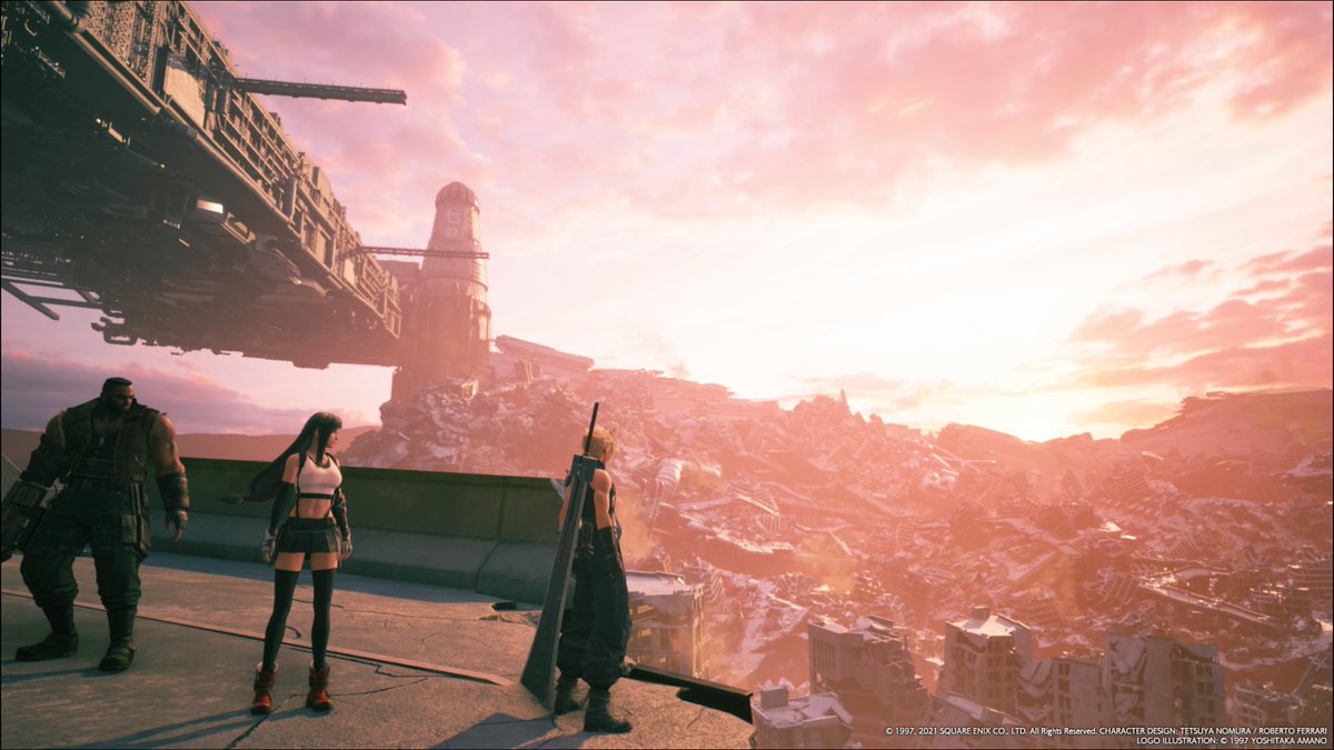 Hopefully it comes out ok from my mobile remote but just loving on this team! #FF7RCONTEST <a href="/finalfantasyvii/">FINAL FANTASY VII</a> #PS5Share, #FINALFANTASYVIIREMAKE