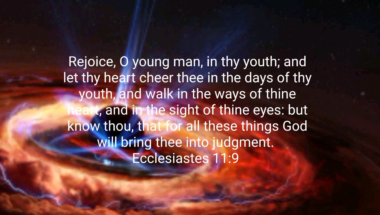 Rejoice young man in thy youth