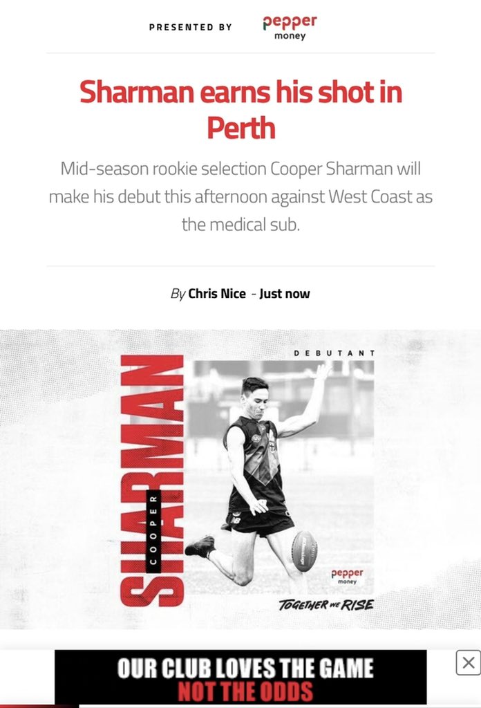 Leeton-Whitton Crows (@lwcrows) on Twitter photo Huge news Crows Fans with our young star Cooper Sharman making his <a href="/AFL/">AFL</a> debut for <a href="/stkildafc/">St Kilda FC</a> against <a href="/WestCoastEagles/">West Coast Eagles</a> at <a href="/OptusStadium/">OptusStadium</a> the afternoon. Catch all the action on <a href="/FOXFOOTY/">Fox Footy</a> from 4.35pm #somethingtocrowabout Huge news Crows Fans with our young star Cooper Sharman making his <a href="/AFL/">AFL</a> debut for <a href="/stkildafc/">St Kilda FC</a> against <a href="/WestCoastEagles/">West Coast Eagles</a> at <a href="/OptusStadium/">OptusStadium</a> the afternoon. Catch all the action on <a href="/FOXFOOTY/">Fox Footy</a> from 4.35pm #somethingtocrowabout