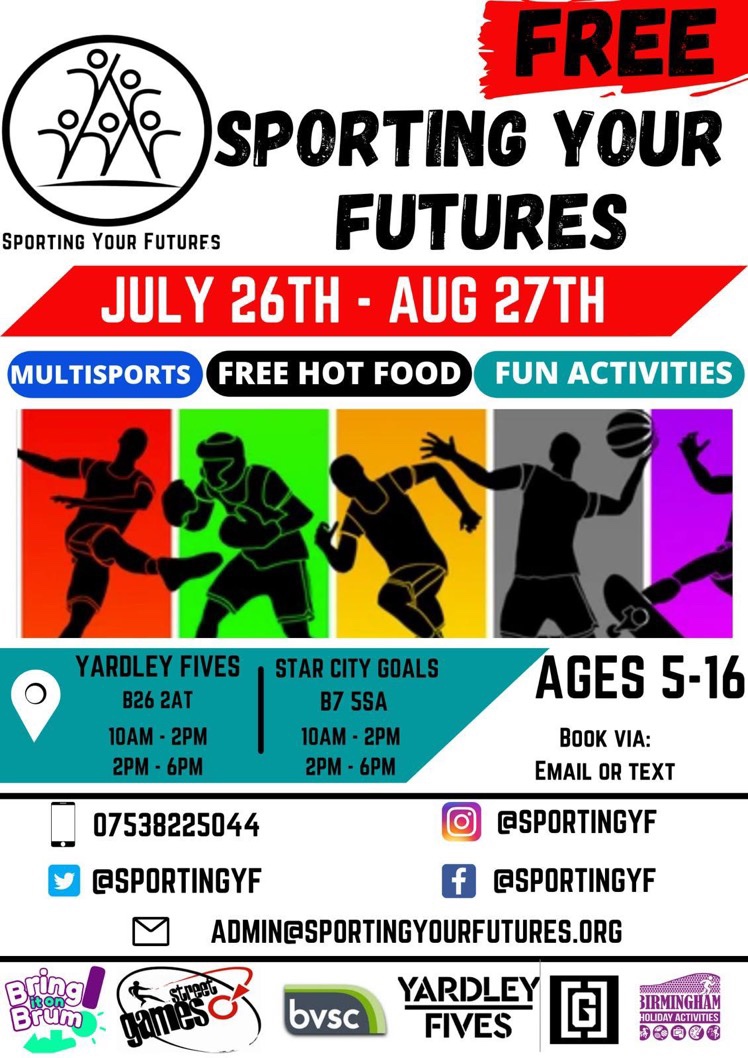 St Anne's Catholic Primary School (@stannespri) on Twitter photo Looking for something for the kids to do this summer?
<a href="/SportingYF/">Sporting Your Futures CIC</a> are running a sports camp during the holidays!
🟢 MULTI-SPORTS
🟢 FUN ACTIVITIES
🟢 FREE HOT FOOD Looking for something for the kids to do this summer?
<a href="/SportingYF/">Sporting Your Futures CIC</a> are running a sports camp during the holidays!
🟢 MULTI-SPORTS
🟢 FUN ACTIVITIES
🟢 FREE HOT FOOD