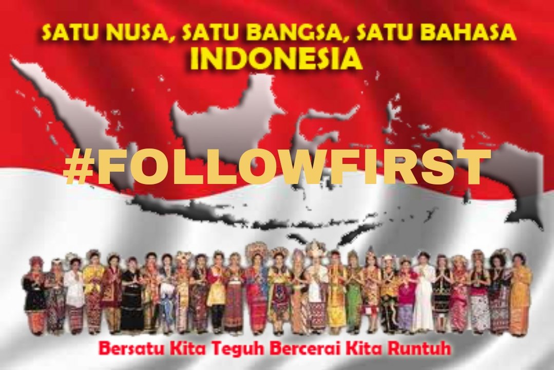 Drians0's tweet photo. Sobat NKRI mari kita bergandeng tangan menjalin persahabatan sesama pencinta NKRI bersama OP #FollowFirst

Syarat
⛔No khilafah ⛔No bokep⛔No judi
Follow promotor
⏩@drianstegen FF-017

Inisiator
⏩@BaswirOb 

Mari kita bergandengan tangan menjaga NKRI 
Salam #FollowFirst https://t.co/d7S9qcFFFn
