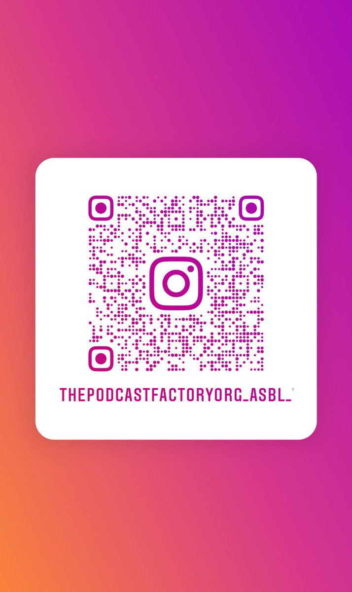 Thx to follow us on Instagram, just scan this QR code, use the link to go to our account and click on follow… thx a lot.
The best way to support our projects.
No scan ? The link : instagram.com/thepodcastfact…
#FollowBack
#Instagram
#Podcast 
#NativePodcast
#ThePodcastFactoryOrg