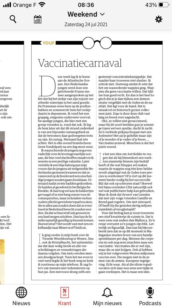 youpvanthek's tweet image. .@nrc Vaccinatiecarnavalzaterdag