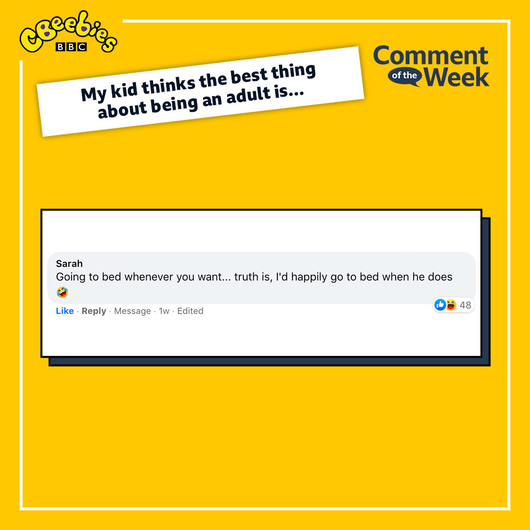 CBeebiesHQ's tweet photo. Your kids make us chuckle!
Any more funny replies? π€£
#CBeebiesCOTW https://t.co/Nx49gaEPi2