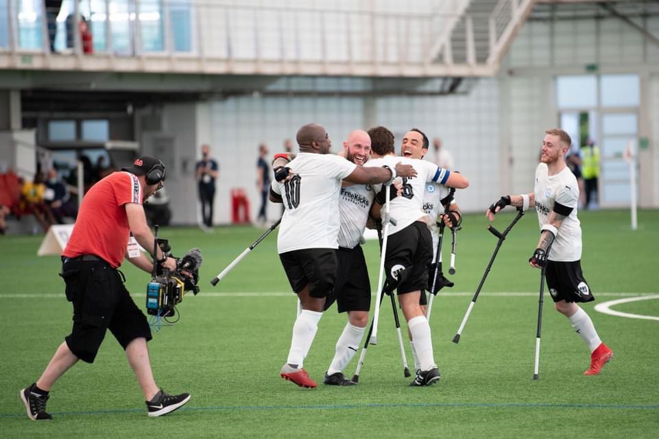 Highlights from the weekend's FA Disability Cup with 5 matches including <a href="/PUFCAmpFooty/">Peterborough Amputee</a> will be shown on Channel 4 today (July 24) at 12:55pm.

📸: LAJ Photography

#amputeefootball #fadisabilitycup #discoverdisabilityfootball #eafafamily

@CfgLaw <a href="/FreeKicks/">FreeKicksFoundation™</a>