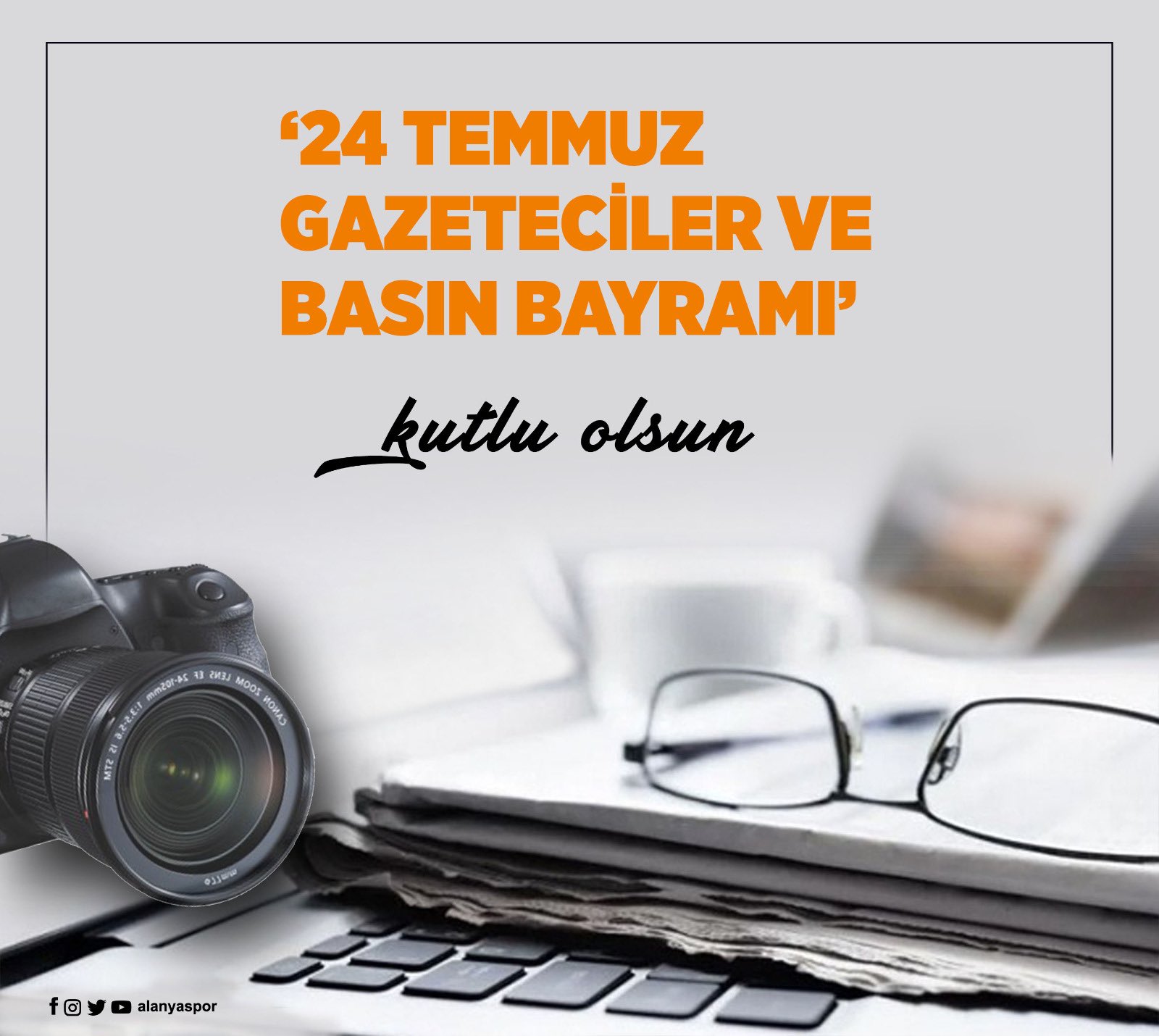 Corendon Alanyaspor ????☀️ on Twitter: "Basın emekçilerimizin 24 Temmuz  Gazeteciler ve Basın Bayramı kutlu olsun! https://t.co/caTM2MHurS" / Twitter
