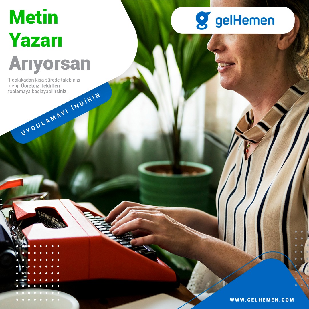 Çok çeşitli sektörler için dijital ortamlarda yer alacak, özgün, güncel ve kaliteli içerik üretebilecek metin yazarları “gelHemen”de
gelhemen.com/tr/service/tas…

#gelhemen #metinyazarı #içerik #içeriküretimi #içerikpazarlama #içerikyönetimi #content #contentmarketing #contentcreator