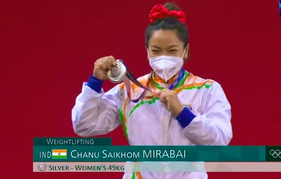 Congratulations to @mirabai_chanu on winning the first silver medal for India at #Olympics2020 It is a proud moment for every Indian. #Cheers4India