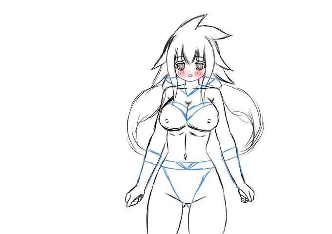 こんにちは!

レッドの立ち絵ラフです! 