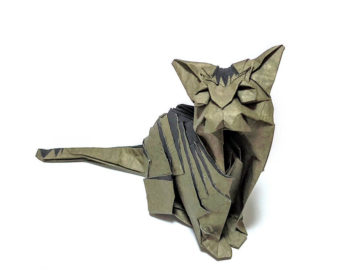 tanchun25's tweet photo. 猫(キジトラ)
不切正方形一枚折り

#折り紙 #折り紙作品 #origami https://t.co/W9EjIFl4AX