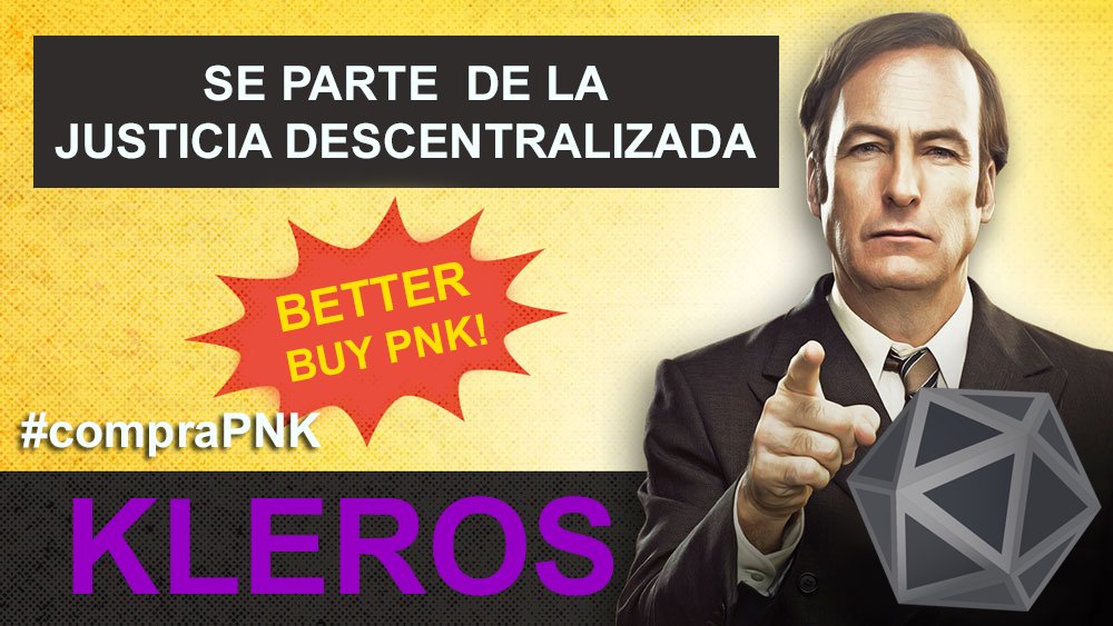 porunapalta's tweet photo. No te hagas el distraído. A vos te estamos buscando para ser parte de la #justiciadescentralizada ⚖️#compraPNK y sumate a @Kleros_io ahora para cambiar el mundo de la justicia #pxltx 28 #longPNK #longKLEROS #betterBUYPNK https://t.co/xzSbsjjZby